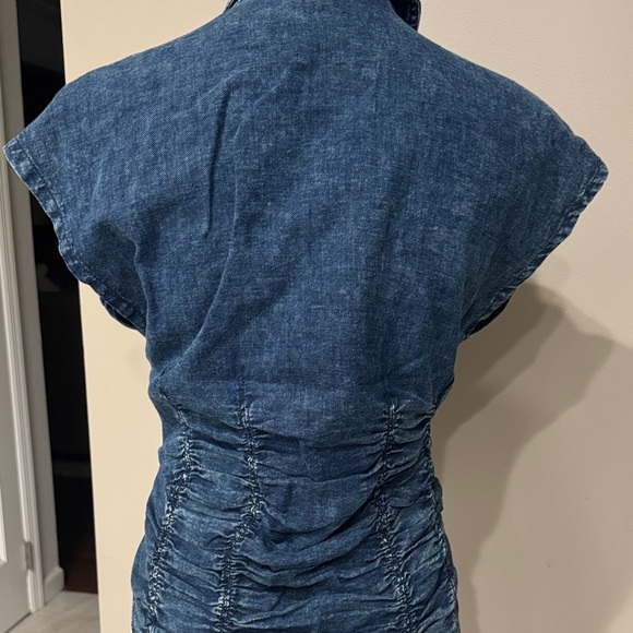 ANTHROPOLOGIE Denim Blue Women's Top Pilcro size M - Picture 5 of 10